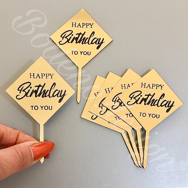 تاپر کیک تولد 3 تاپر تولدت مبارک