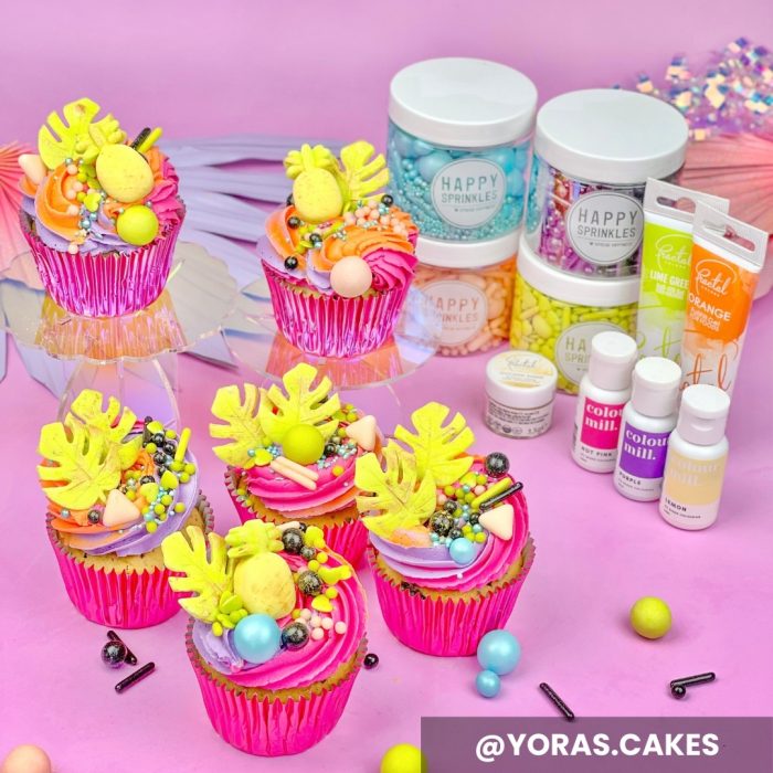 کیک های تابستانی شیک - الهام بخش برای بهترین پخت های شما 2 yorascakes-pretty-neon-capcakes