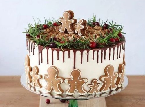 تزیین کیک کریسمس 3 تزیین کیک کریسمس