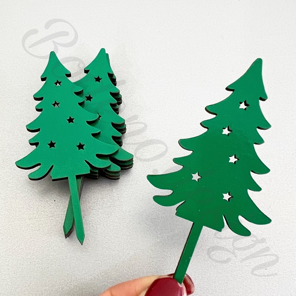 تزیین کیک کریسمس 9 درخت کریسمس