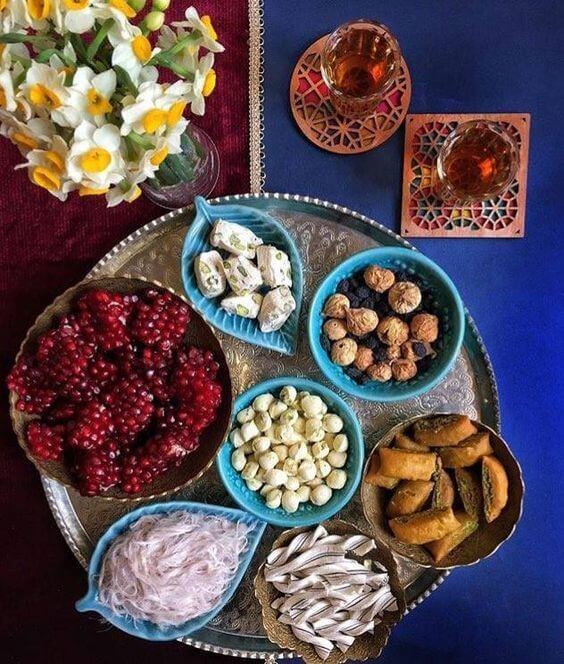 چند ایده برای تزیین شب یلدا 6 تزیین تنقلات شب یلدا