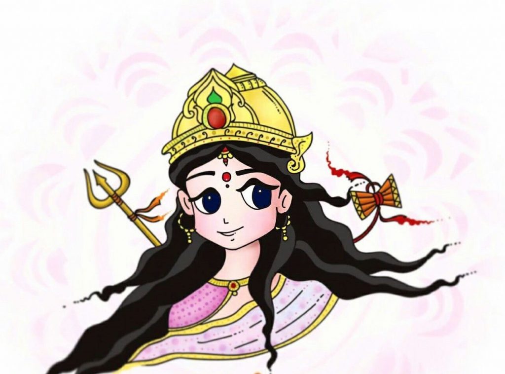 درس های زندگی از 9 شکل الهه دورگا 8 Day8 Goddess Mahagauri