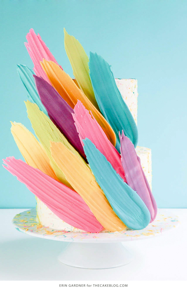 کیک قلم مو 19 کیک قلم مو - طرز تهیه کیک پر الهام گرفته از کالاباسا با استفاده از آب نبات و ابزارهای روزمره | توسط ارین گاردنر برای TheCakeBlog.com