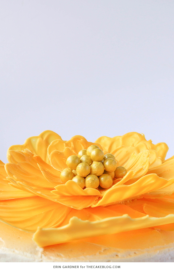 کیک گل شکلاتی 3 گل های شکلاتی DIY. طرز تهیه گل های شکلاتی به روی کیک و کیک. | توسط ارین گاردنر برای TheCakeBlog.com