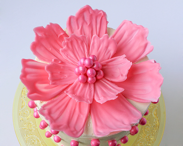 کیک گل شکلاتی 13 گل های شکلاتی DIY. طرز تهیه گل های شکلاتی به روی کیک و کیک. | توسط ارین گاردنر برای TheCakeBlog.com