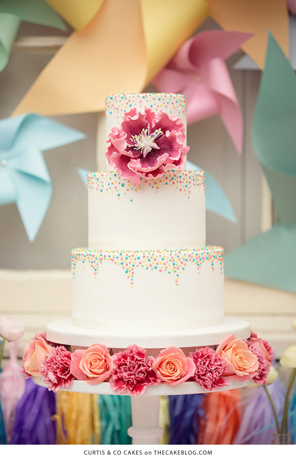 10 کیک پرتاب کنفتی |  از جمله این طرح توسط Curtis & Co Cakes |  در TheCakeBlog.com