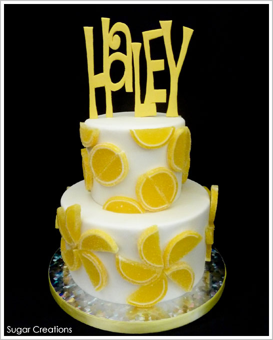 کیک برش های آب نبات لیمو توسط Sugar Creations |  TheCakeBlog.com