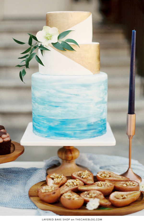 10 کیک آبرنگ |  از جمله این طرح توسط Layered Bake Shop |  در TheCakeBlog.com