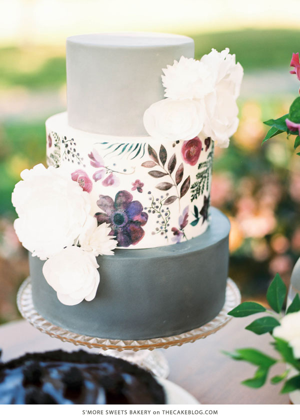 10 کیک آبرنگ |  از جمله این طرح توسط S'more Sweets Bakery |  در TheCakeBlog.com