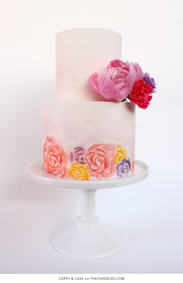 10 کیک آبرنگ |  از جمله این طرح توسط Cuppy & Cake |  در TheCakeBlog.com