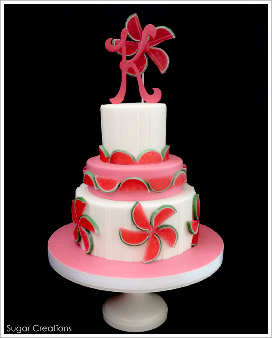 کیک برش های آب نبات هندوانه توسط Sugar Creations |  TheCakeBlog.com