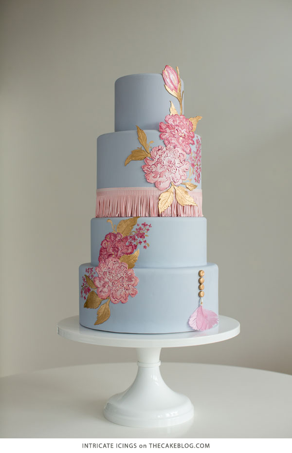ترندهای کیک عروسی 2015 1 ترندهای کیک عروسی 2015 | از جمله این طرح توسط Intricate Icings | در TheCakeBlog.com