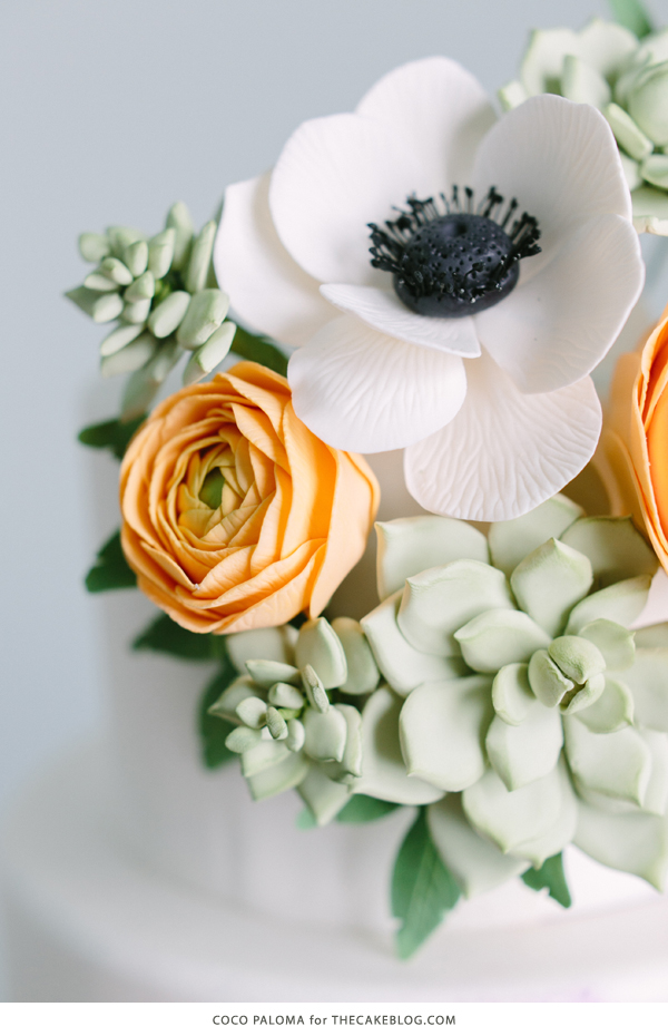 ترندهای کیک عروسی 2015: بیهمیایی آرام 3 ترندهای کیک عروسی 2015 | بوهمی آرام با آبرنگ و ساکولنت | توسط کوکو پالوما در TheCakeBlog.com