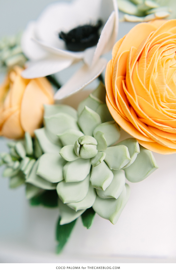 ترندهای کیک عروسی 2015: بیهمیایی آرام 5 ترندهای کیک عروسی 2015 | بوهمی آرام با آبرنگ و ساکولنت | توسط کوکو پالوما در TheCakeBlog.com