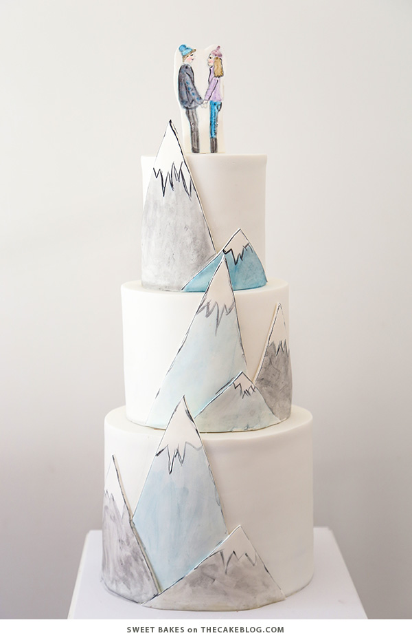 10 کیک سفید زمستانی |  از جمله این طرح توسط Sweet Bakes |  در TheCakeBlog.com