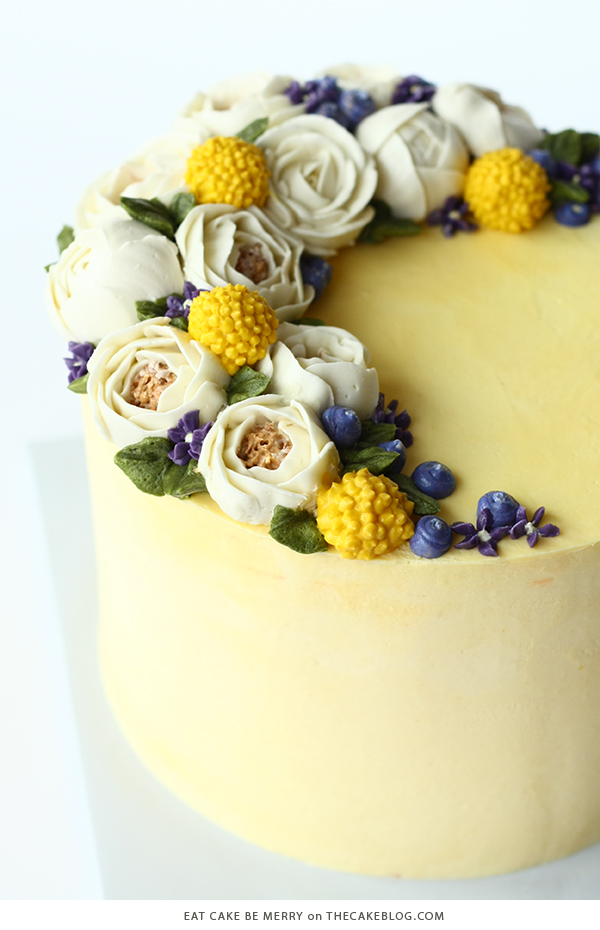 10 کیک عروسی زرد |  از جمله این طرح توسط Eat Cake Be Merry |  در TheCakeBlog.com