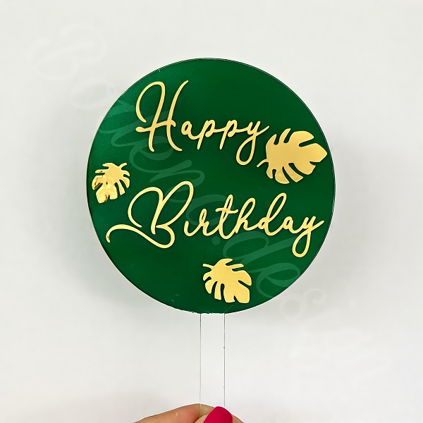 تاپر کیک تولد 1 topper happy birthday