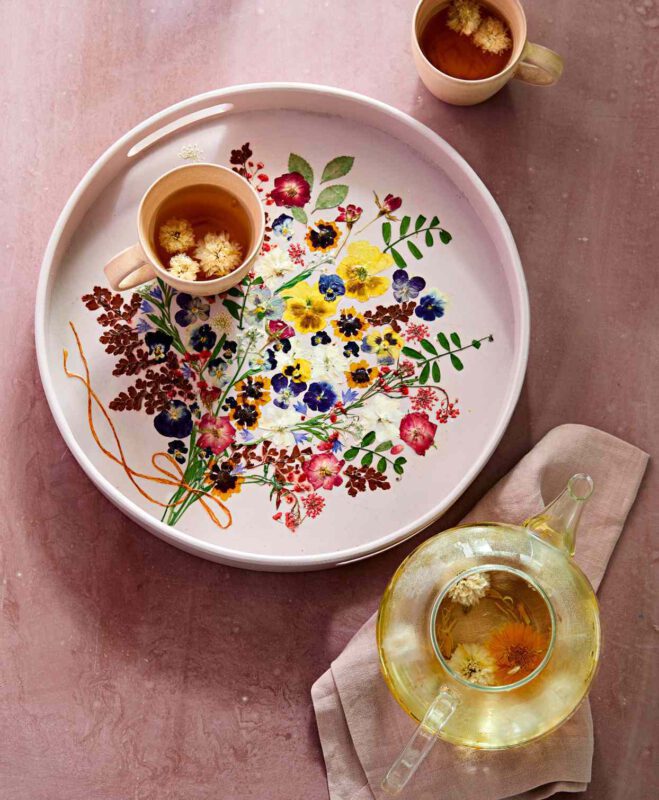 pressed flower tray