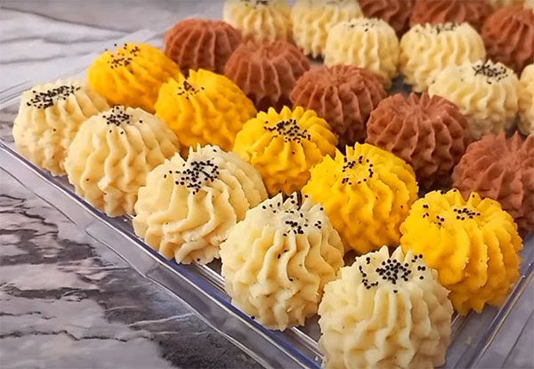 طرز تهیه شیرینی بهشتی خانگی ترد و مجلسی