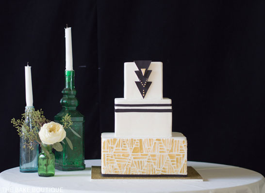 کیک هنر دکو بوهمی 2 کیک عروسی آرت دکو توسط The Bake Boutique | TheCakeBlog.com