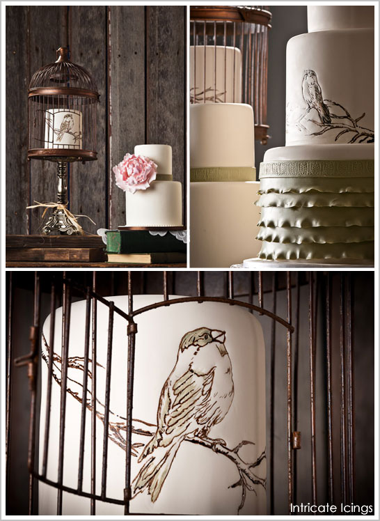 کیک Vintage Bird Cage by Intricate Icings |  TheCakeBlog.com