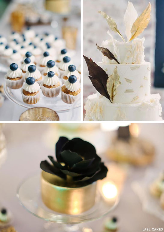 میز دسر طلا و شورون کیک لائل |  TheCakeBlog.com