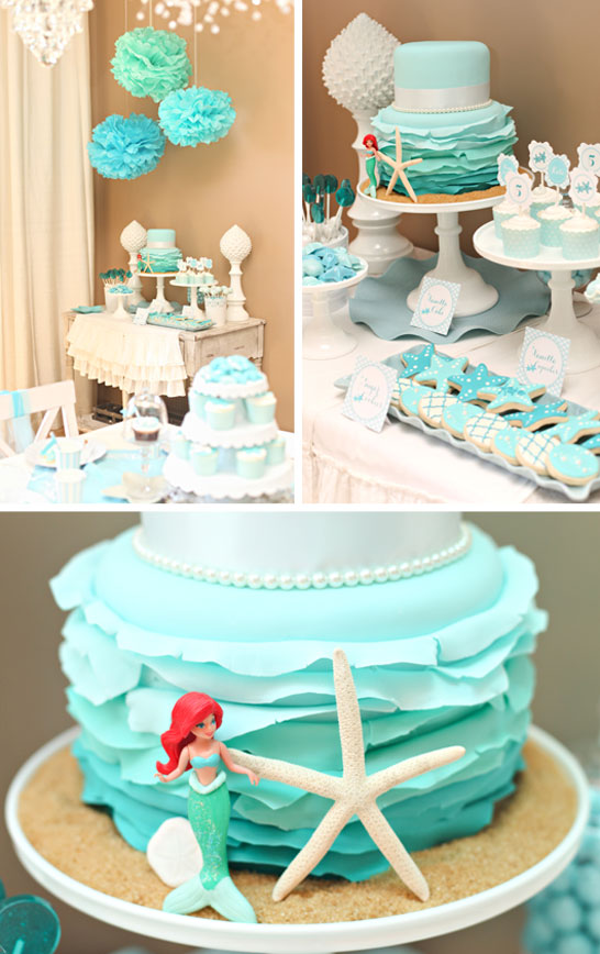 کیک تولد پری دریایی برای The Tomkat Studio |  TheCakeBlog.com