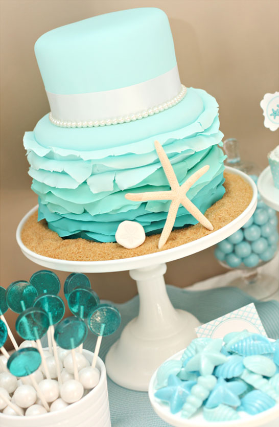 کیک تولد پری دریایی برای The Tomkat Studio |  TheCakeBlog.com