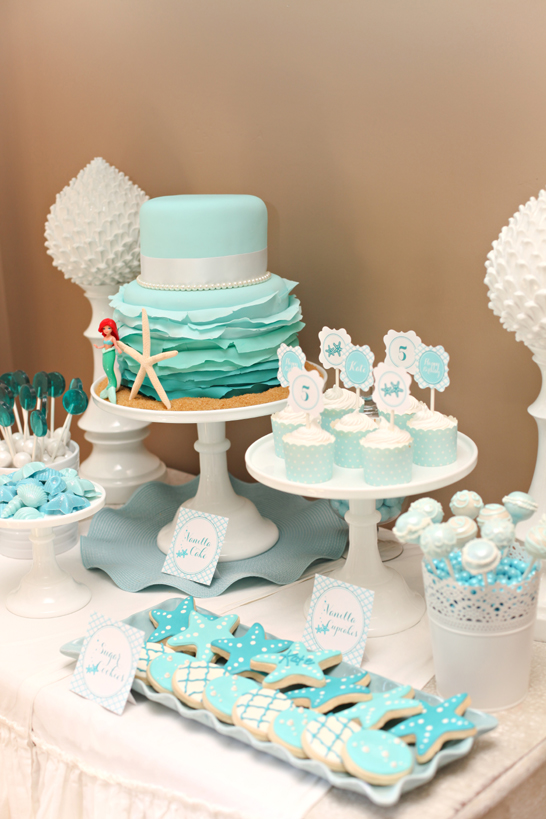کیک تولد پری دریایی برای The Tomkat Studio |  TheCakeBlog.com
