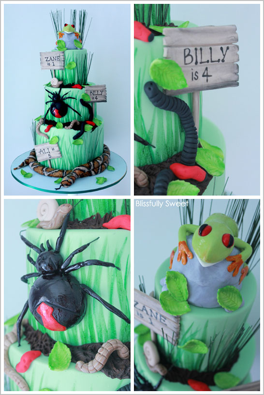 کیک خزنده توسط Blissfully Sweet |  TheCakeBlog.com