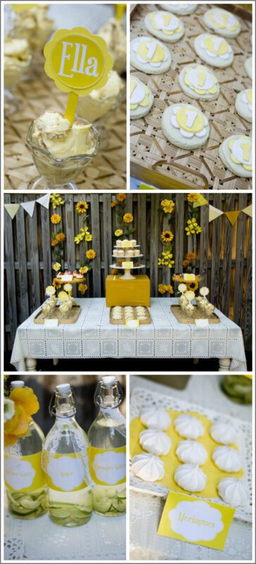 جشن تولد Sunshine & Sunflowers در رنگ زرد