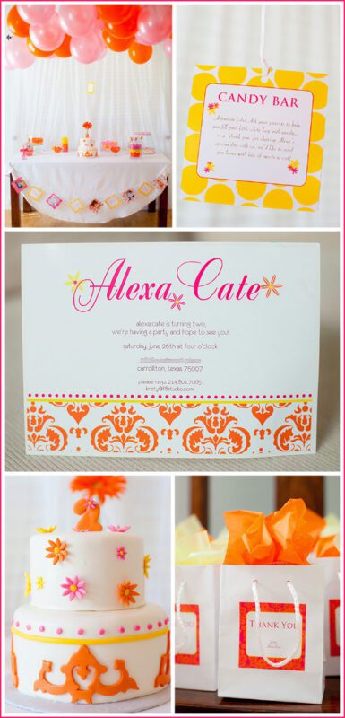 تولد آب نبات صورتی و نارنجی داغ