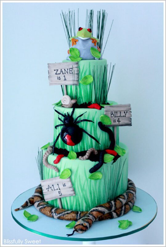 کیک خزنده توسط Blissfully Sweet |  TheCakeBlog.com