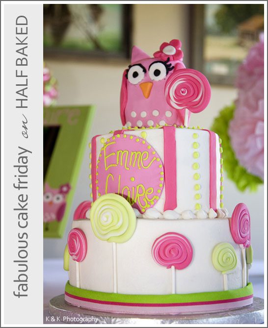 کیک جغد توسط Social Bites of Ruston