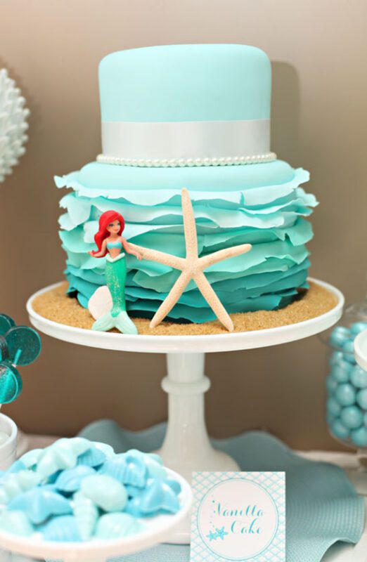 کیک تولد پری دریایی برای The Tomkat Studio |  TheCakeBlog.com