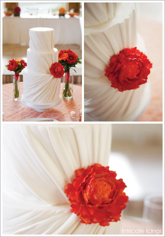 کیک عروس لباس Ruching