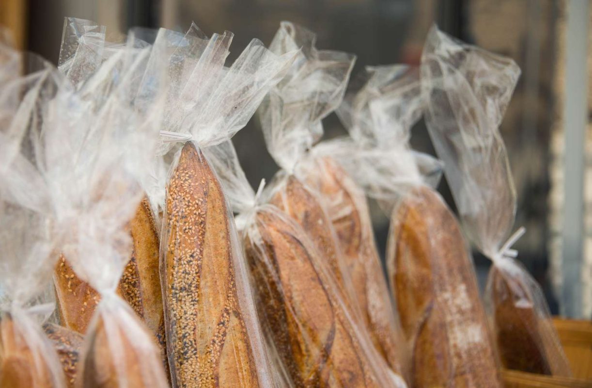 Bread Baguettes Wrapped