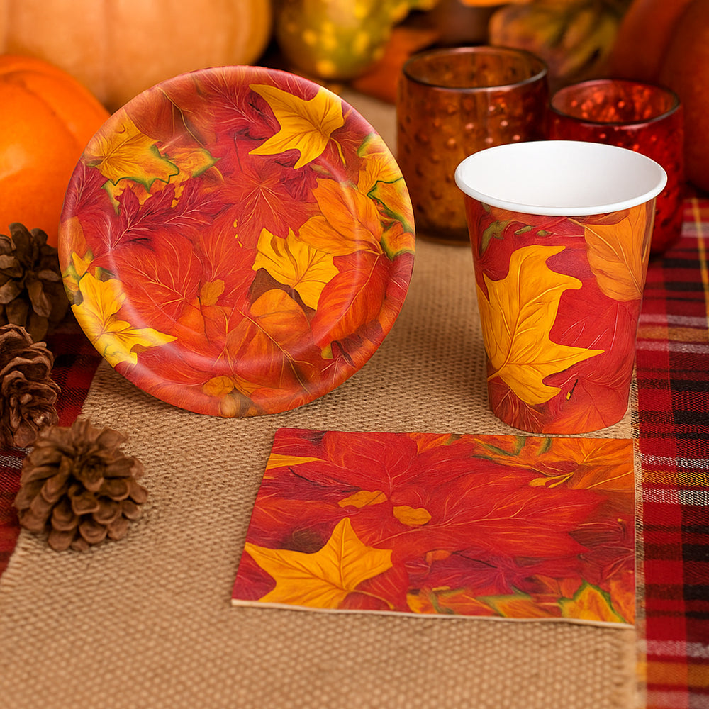 1757430078 270 کدو تنبل ، برگ و لوازم مهمانی ملزومات جشن پاییز