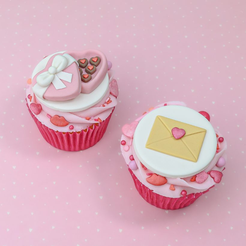 آموزش ولنتاین-کاپ کیک