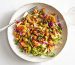 cashew-chickpea salad with cabbage slaw