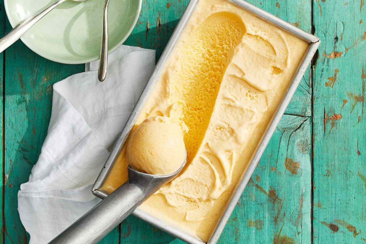 Peach Ice cream